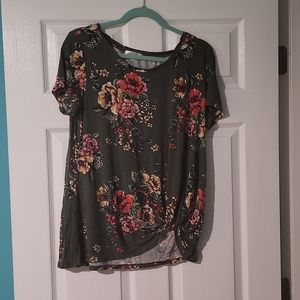 Nine Britton Floral Shirt with knot